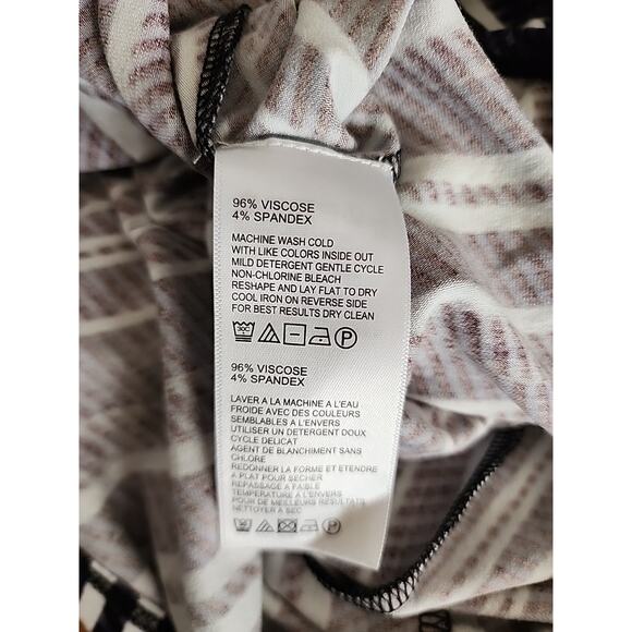 TOMMY BAHAMA ANOCHE Asymmetric Hem Stripe Jersey Knit Maxi Dress Stripe Medium - Picture 7 of 7